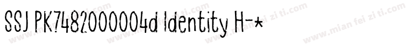 SSJ PK7482000004d Identity H字体转换